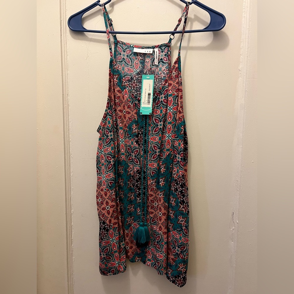 Rachell tie detail halter top